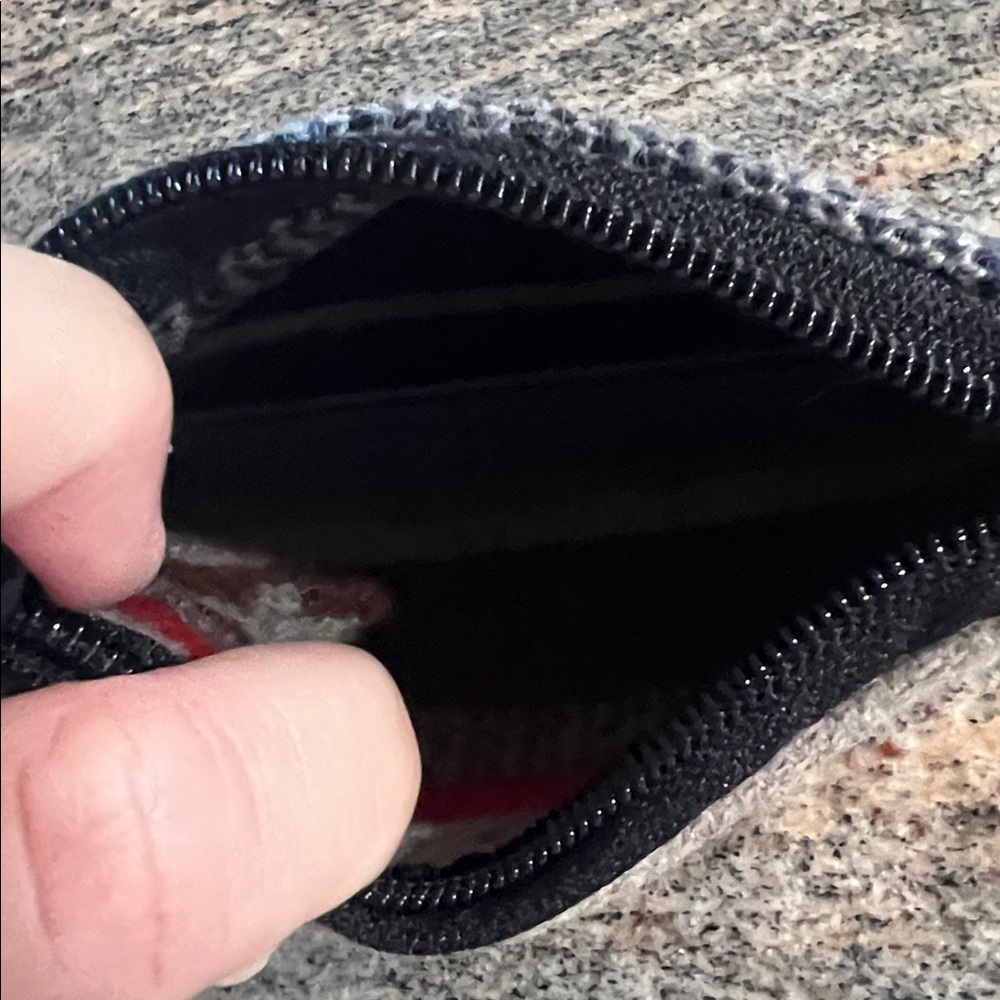 Woolen Clutch Multi-Color Pouch Coin and Credit Card Purse - Picture 7 of 8